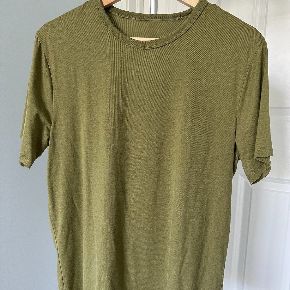 Lululemon mens cotton dark green tshirt - S/M